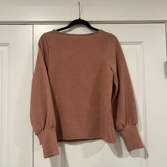 Madewell Women's Square Neck Sweater Light Pink‎ Size Medium - Picture 6 of 9